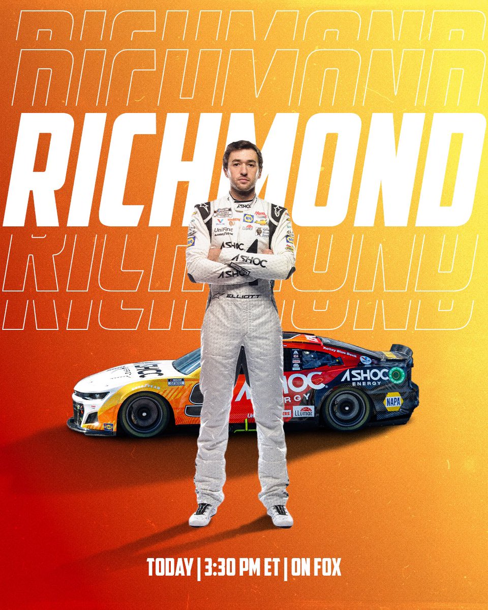 chaseelliott's tweet photo. RACEDAY 🤙🏼

TODAY | 3:30PM ET | ON FOX https://t.co/Pp3Dmw4i0s