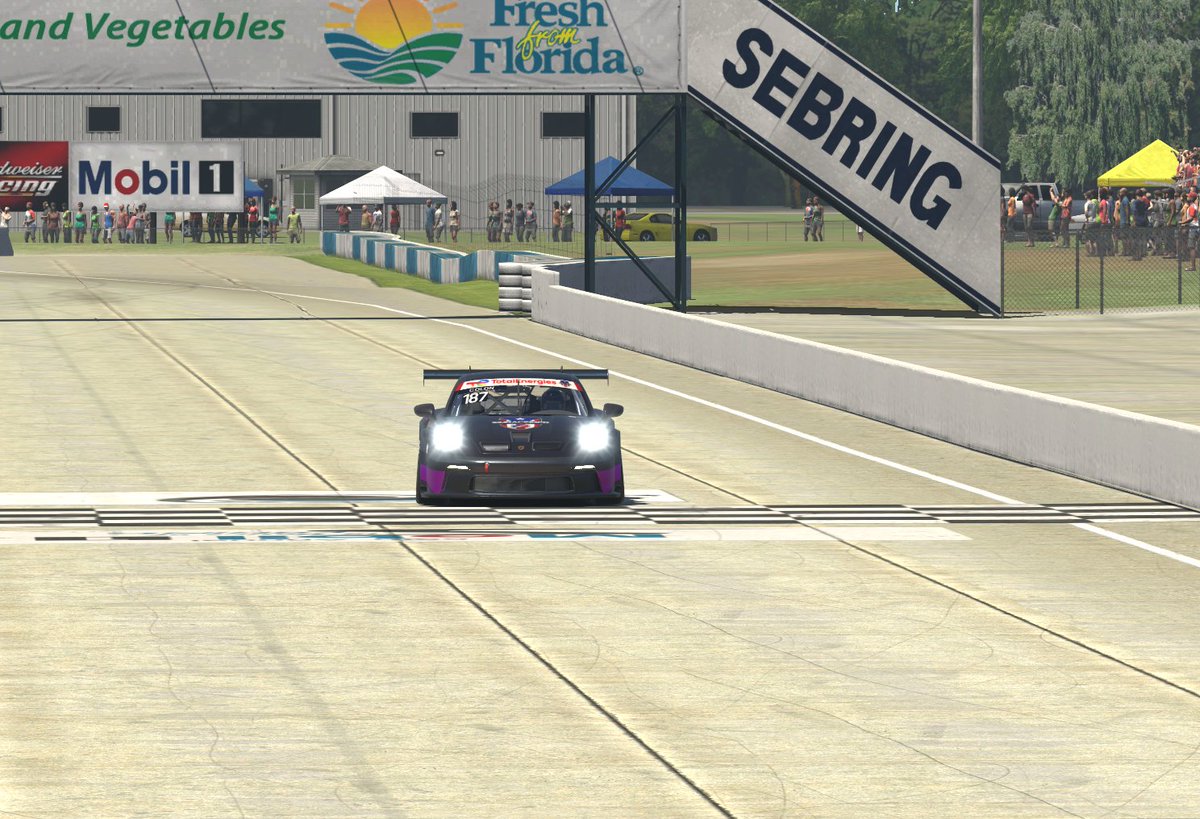 Miguel Colon wins his 4th race of the season in iRTES Support Cup Series at Sebring