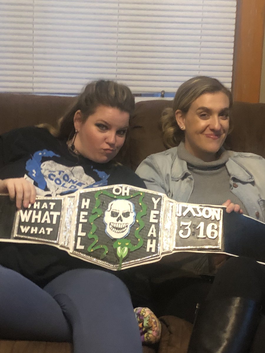 piratesleeve's tweet photo. Not an ounce of ring rust on em’! Had this belt made especially for Stone Cold’s return! Still the greatest wrestler of all time! @steveaustinBSR https://t.co/W64cwUFSSh