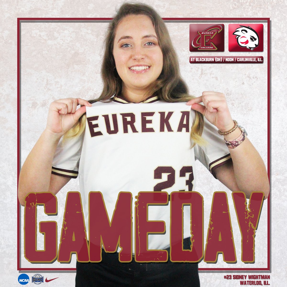 It's game day!

After opening SLIAC play with a sweep at Principia, <a href="/eurekacollegesb/">Eureka College Softball</a> is back on the road and looking to keep it up at Blackburn.

🆚: <a href="/BCBeaverSports/">Blackburn College Athletics</a>
📍: Carlinville, Ill.
⌚️: 12 p.m. CT
📺: bit.ly/3K2TDH6