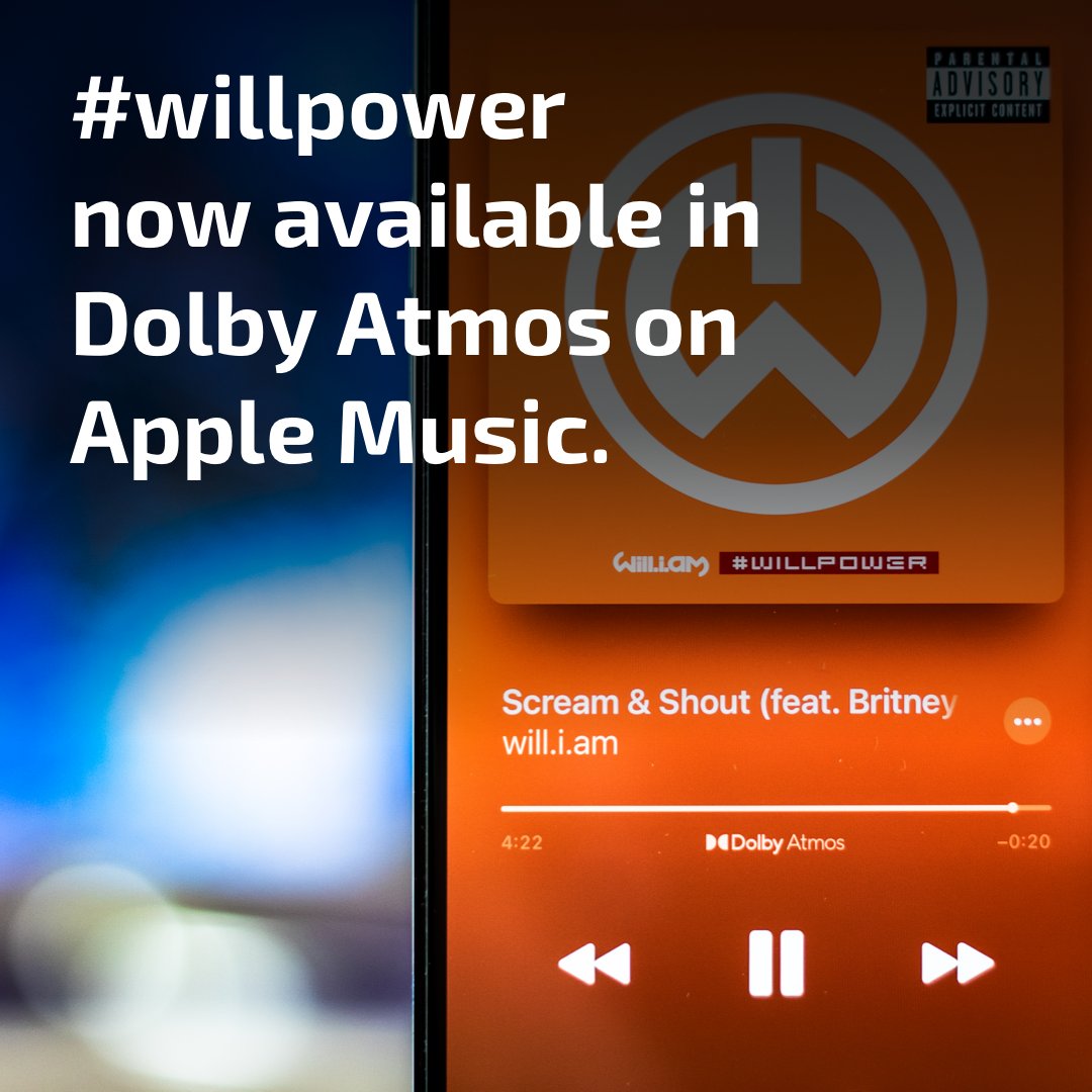IamFanSite's tweet photo. .@iamwill's 2013 album #willpower is now available in Dolby Atmos on Apple Music:
https://t.co/0e1QGLV1Wm https://t.co/QOeTabao10