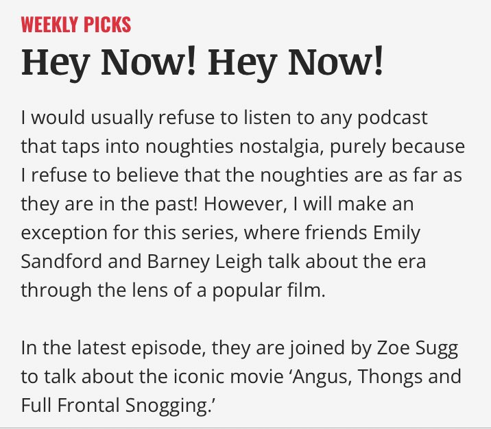 Hey Now! Hey Now! Podcast tweet media