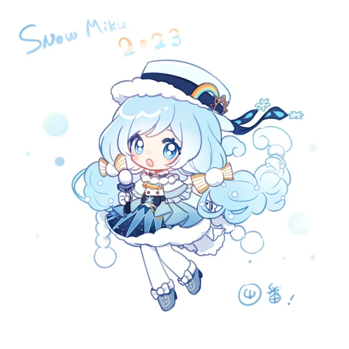 雪ミク2023候補の④番ちゃん!❄️
#雪ミク2023 