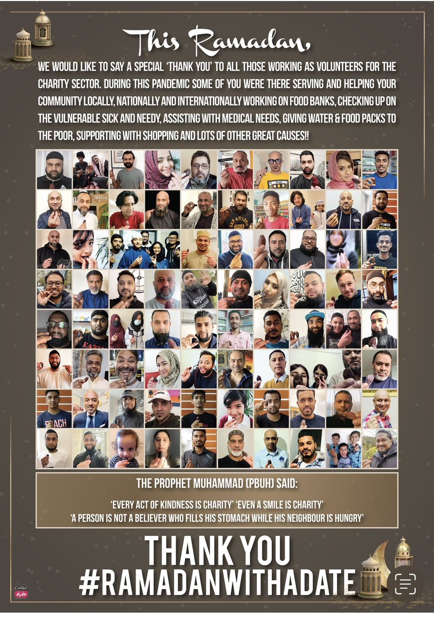 Join us in Ramadan 2022 with your #Ramadanwithadate selfie, team or family pic this years theme from the noble Quran Surah Al-Hujurat: “O mankind! We have created you from a male &amp; a female, &amp; made you into nations &amp; tribes, that you may know one another…  <a href="/YREN_CIC/">YREN</a> <a href="/iyw_tweets/">Institute for Youth Work</a>