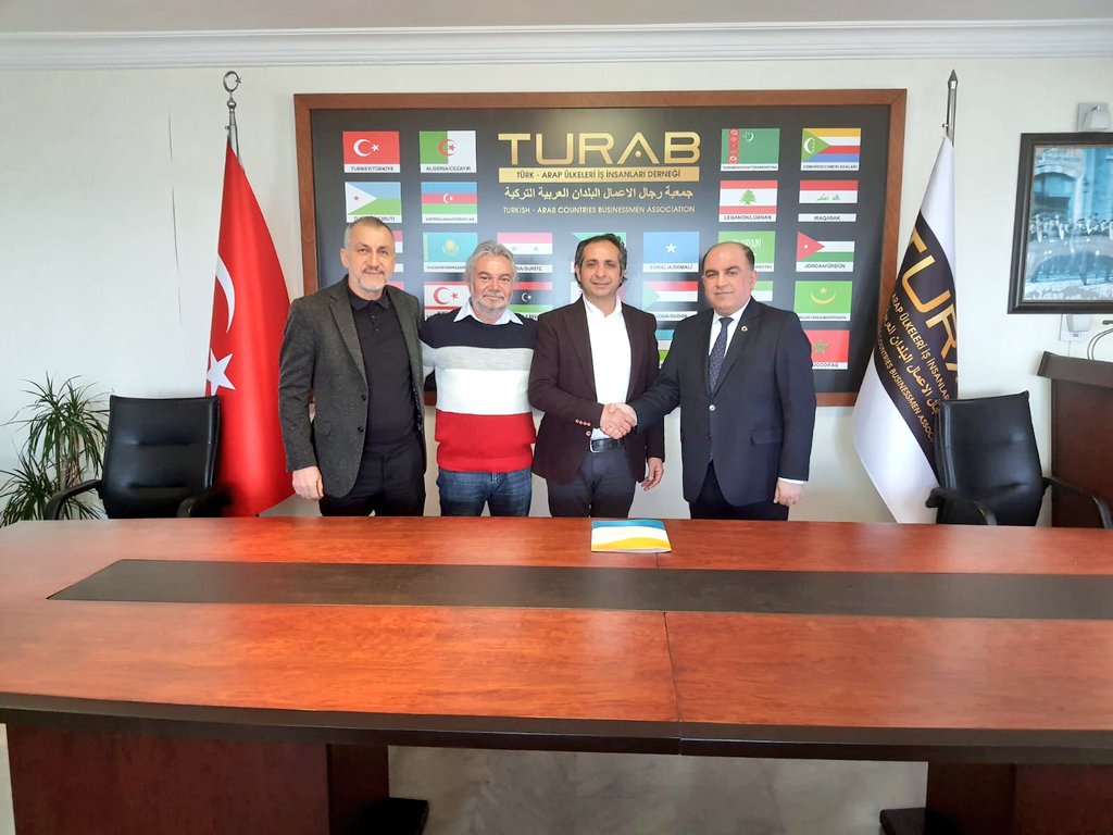 nevafkilic's tweet photo. Turab ( Türk Arap ülkeleri işadamları Derneği ) Genel Başkanı Başkanı Sayın Fahri Kuş ziyaret edildi. 15.03.2022 - Salı Günü- Mersin #nevafkılıç #Irak #Mersin #usiad #turab https://t.co/ylKacrdl4S