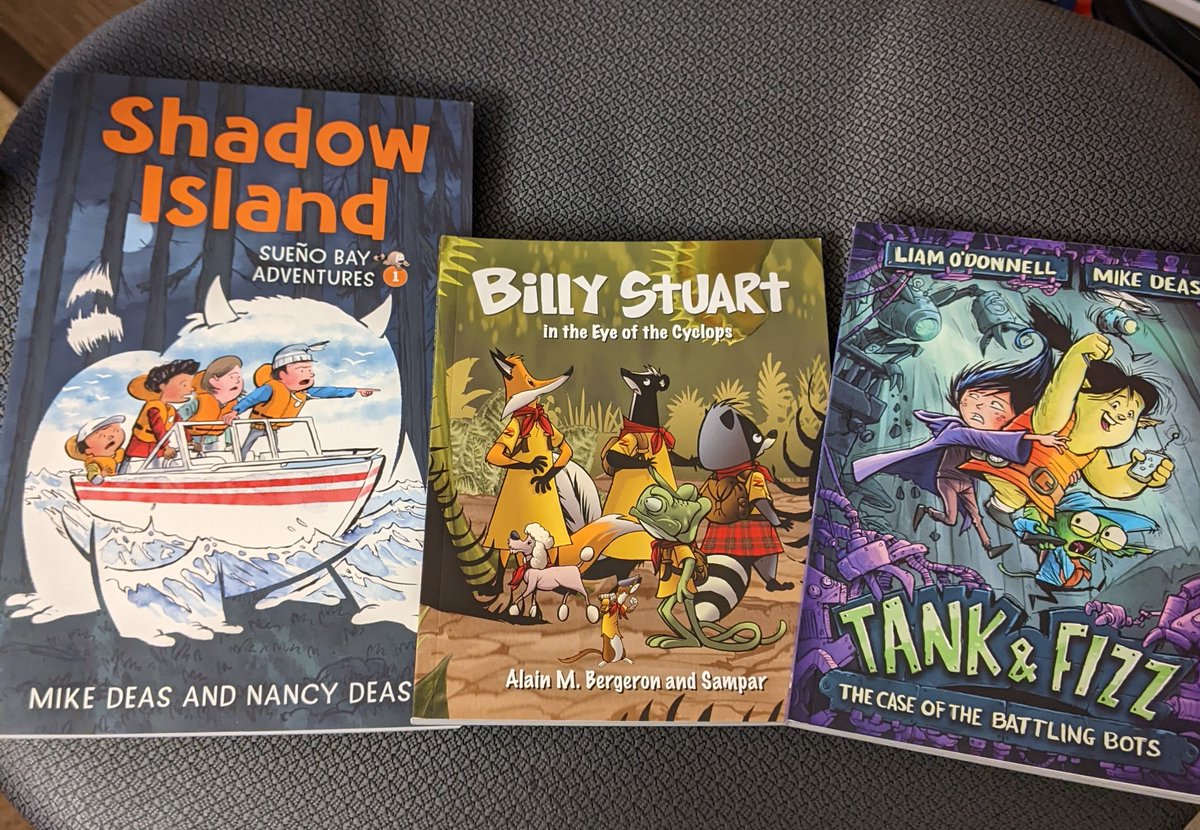 bradenhallett's tweet photo. Can't find these in Kamloops.  Found in New Westminster and stocked up! #orcabook #kidlit #graphicnovel https://t.co/S62Imj1r1X