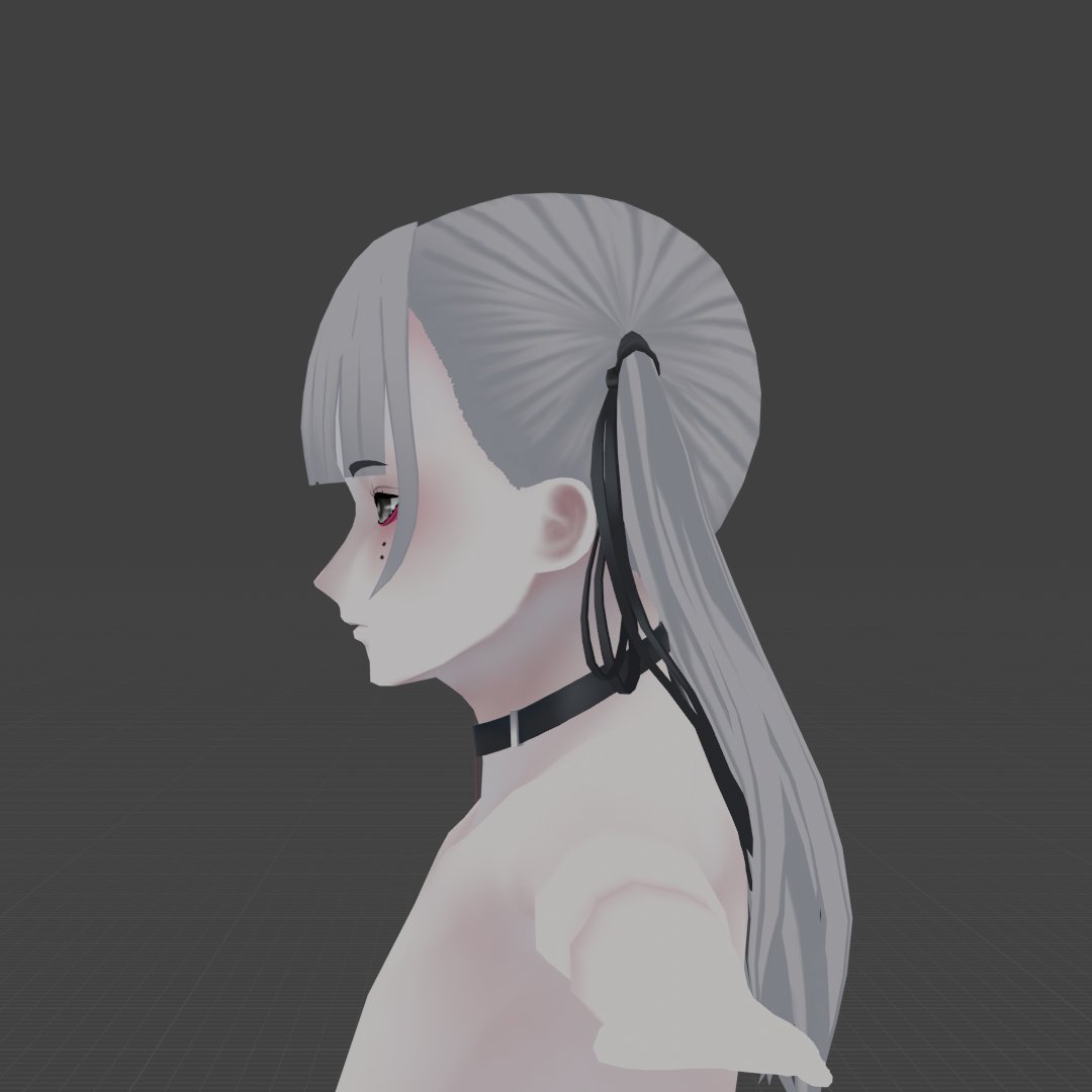 イラストの顔の変更に伴いモデルの顔も変更した。

#3D #b3d 