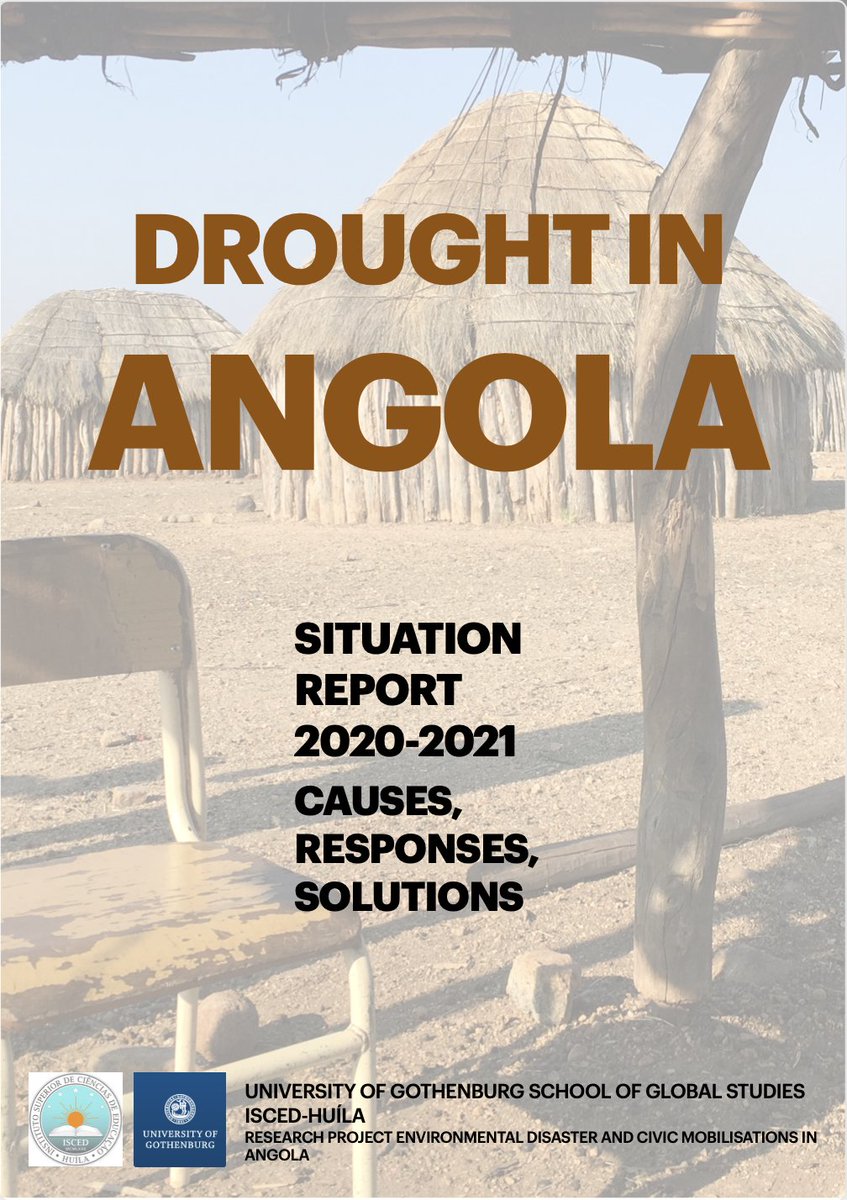 AngolaSeca's tweet photo. Report: Drought in Angola. Situation Report 2020-2021. Causes, Responses and Solutions. Download: https://t.co/NJwnYW8vtm https://t.co/DXseV3BBlU