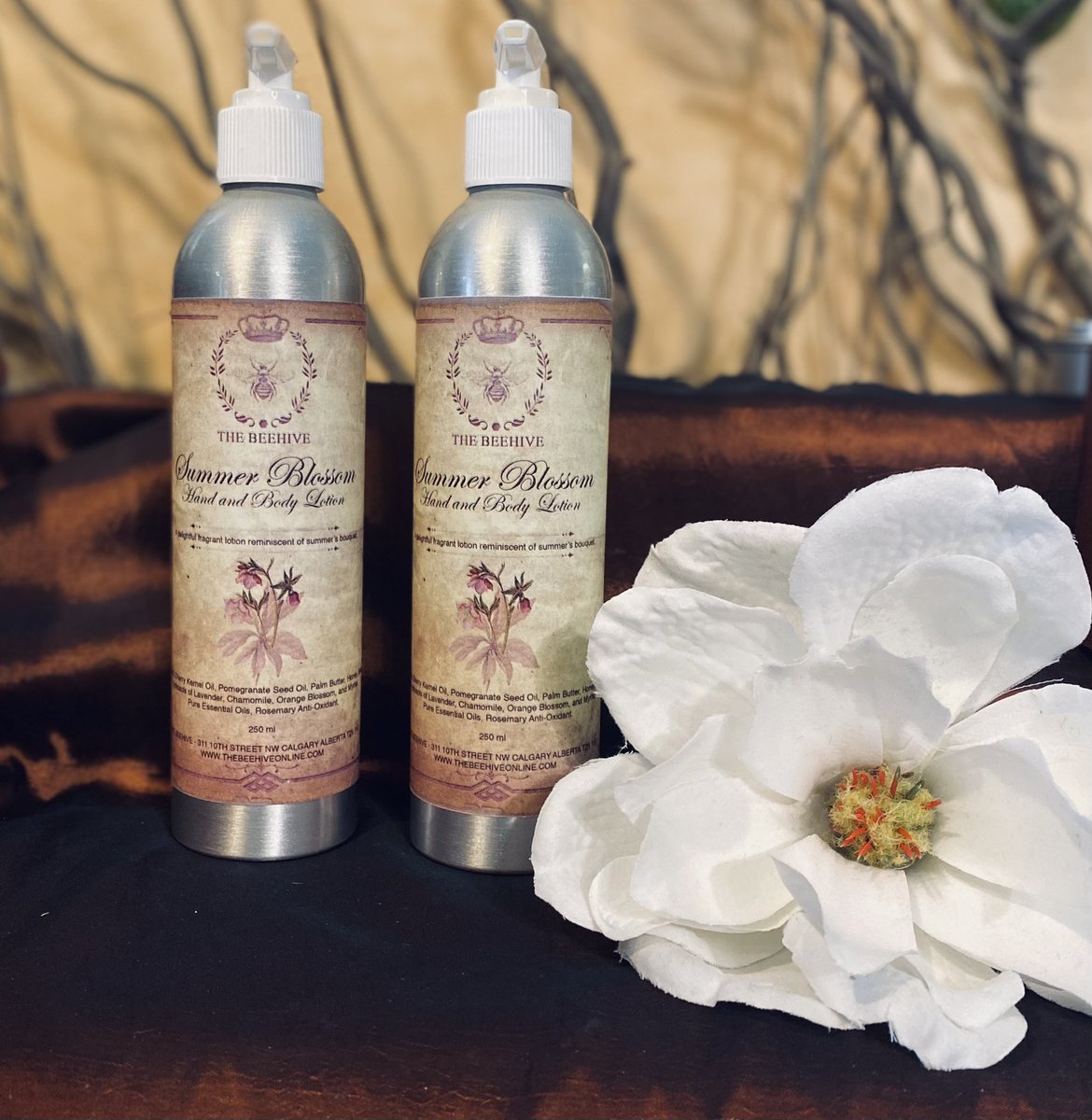 Our Summer Blossom Hand and Body  Lotion is further enhanced with skin-nourishing honey and beautifully fragrant Lilac oil!