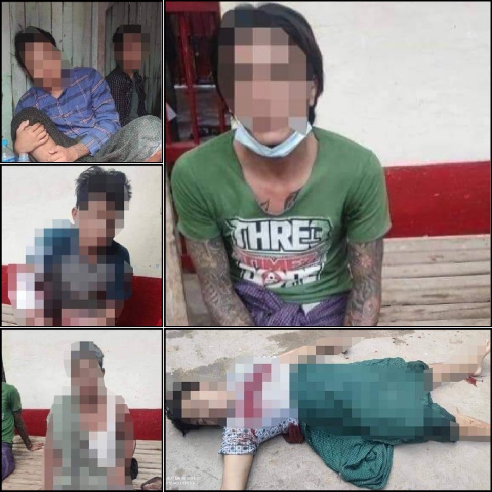 #MyanmarMilitaryTerrorists violently cracked down on a protest by prisoners at Monywa Prison today at 5 PM.
 
As local sources said, a prisoner was killed, and five others were injured. 
 
#WhatsHappeningInMyanmar