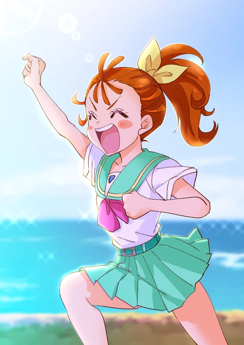 リハビリで久々にトロピカルージュプリキュアのまなつちゃん描いたよ
#プリキュア #precure 
#トロプリ #まなつ 