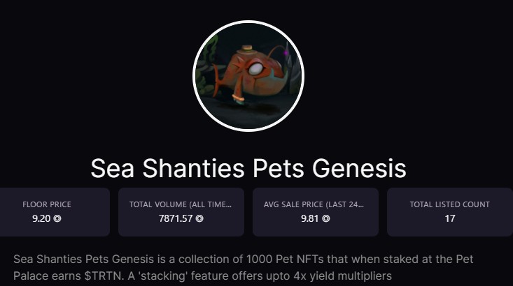 renji78's tweet photo. 970/1000 Staked for Sea Shanties Pets. 17 are listed at ME. Where did 13 go? Pets should be worth at least 100 Sol. @SeaShantiesSol collections will be on @opensea.  Get'em while the price is low. @FatBoyDao @SeaDAOSol @AkariLabs @CetsOnCreck @DahlysArt https://t.co/8UICGwaTII
