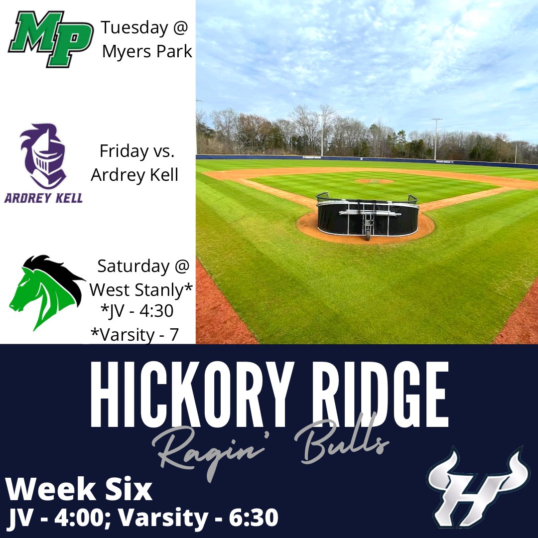 Week 6 is already here. Please note the time for our Saturday game at West Stanly High School. Also, stayed tuned on our page as inclement weather may impact our week. #gobulls🤘🏼