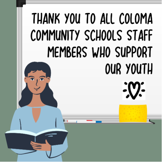 SchoolsColoma's tweet photo. CCS’ education community goes beyond teachers and includes bus drivers, school lunch staff members, paraprofessionals, custodians, coaches, librarians, administrative assistants! Thanks to all district staff who continue to support the education of our youth. #LearnByHeart https://t.co/8napNCtScn