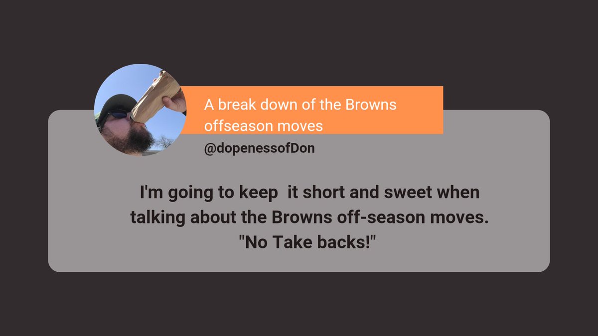 hp_idiots's tweet photo. Host Don's thoughts on the Browns off season moves so far. #PodcastAndChill #podcast #podcastlife #NFLTwitter #NFLfans #dawgpound #NFLBlogs #sportspod #PodNation #NFLNews #brownstwitter #Browns #NFLfans #NFL https://t.co/u1tU4PDgIn
