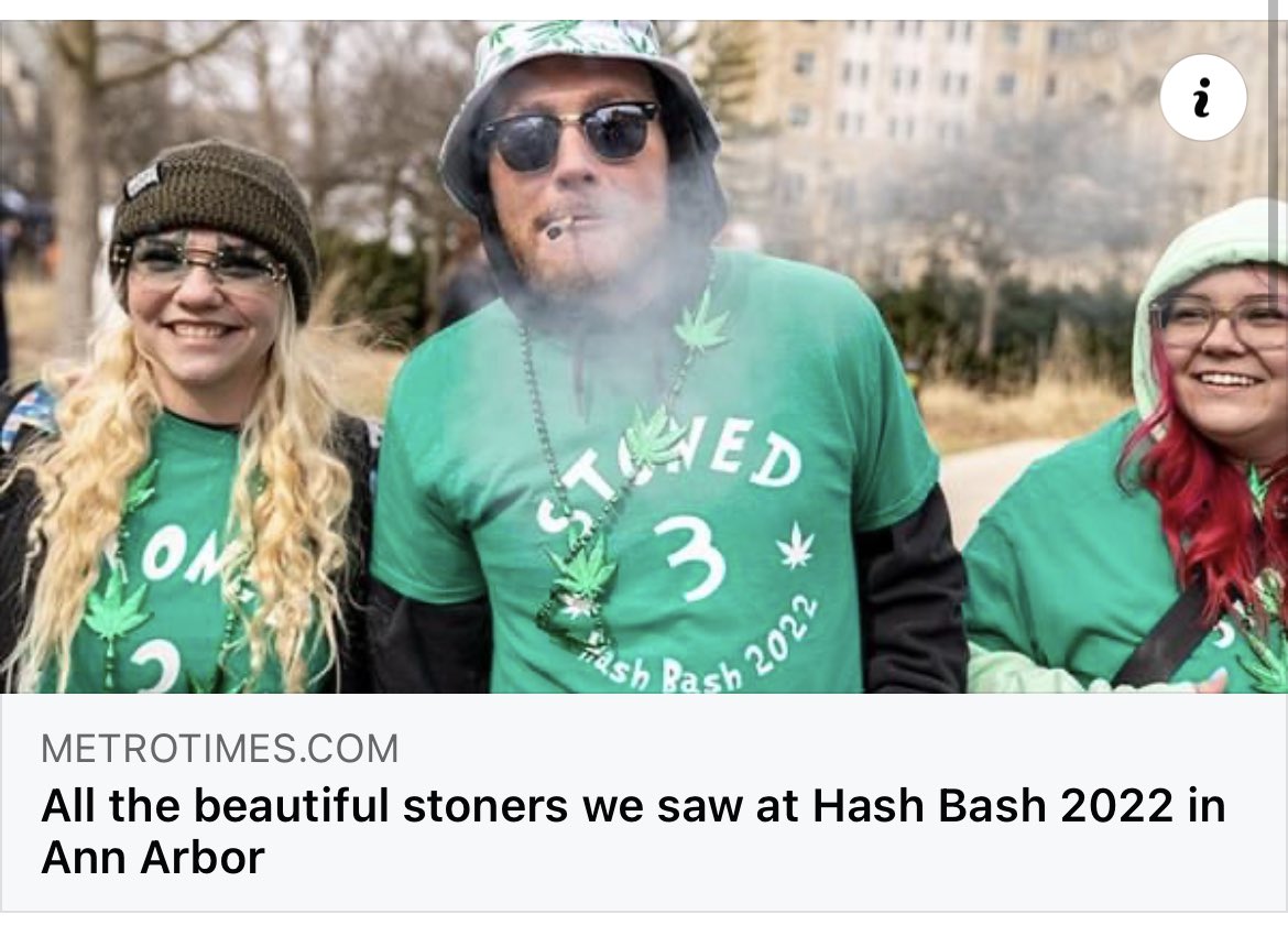 kushedkate's tweet photo. Made the cover of metro times๐ glad you could still see my eyes at this point ๐๐๐ #HashBash2022 https://t.co/OrIQVo0NH9