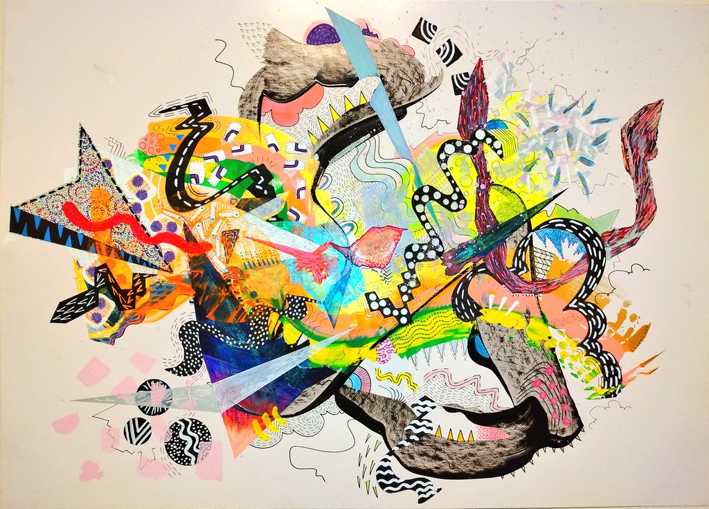 obktc's tweet photo. 2022.04.03
"Emergence"
pigment liner + acrylic + posca pen + alcoholic marker on paper
39.4×54.5cm
#obktc
#abstractpaintin
#dub
#contemporarypainting
#handdrawn
https://t.co/jigECj96fn https://t.co/4blNWMZgQ9