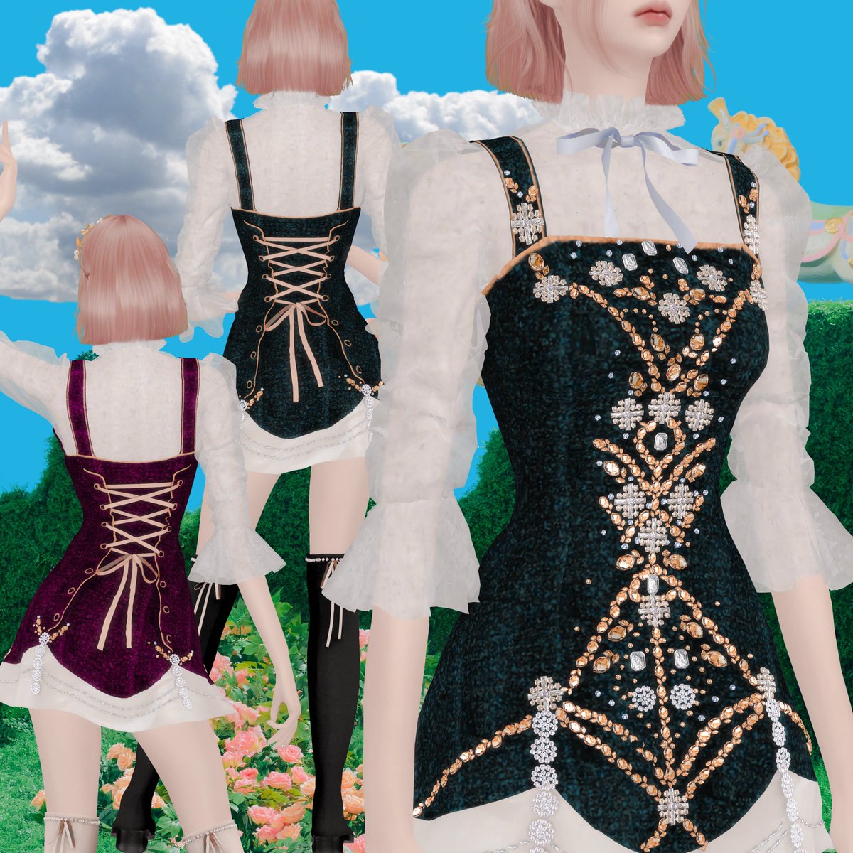 dinoneo_'s tweet photo. [DINO] Red Velvet Feel My Rhythm Wendy Dress &amp; Boots Set https://t.co/8Z6hnfw1IW 

#sims4 https://t.co/G3boWDEAKb