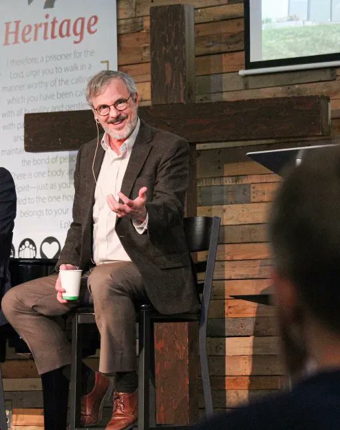 baxterws's tweet photo. Soundbite from Ministry Leadership Day 2022 @heritagecs
“The church is the gospel made flesh.” @kevinvanhoozer https://t.co/KhQ4LiYYiE
