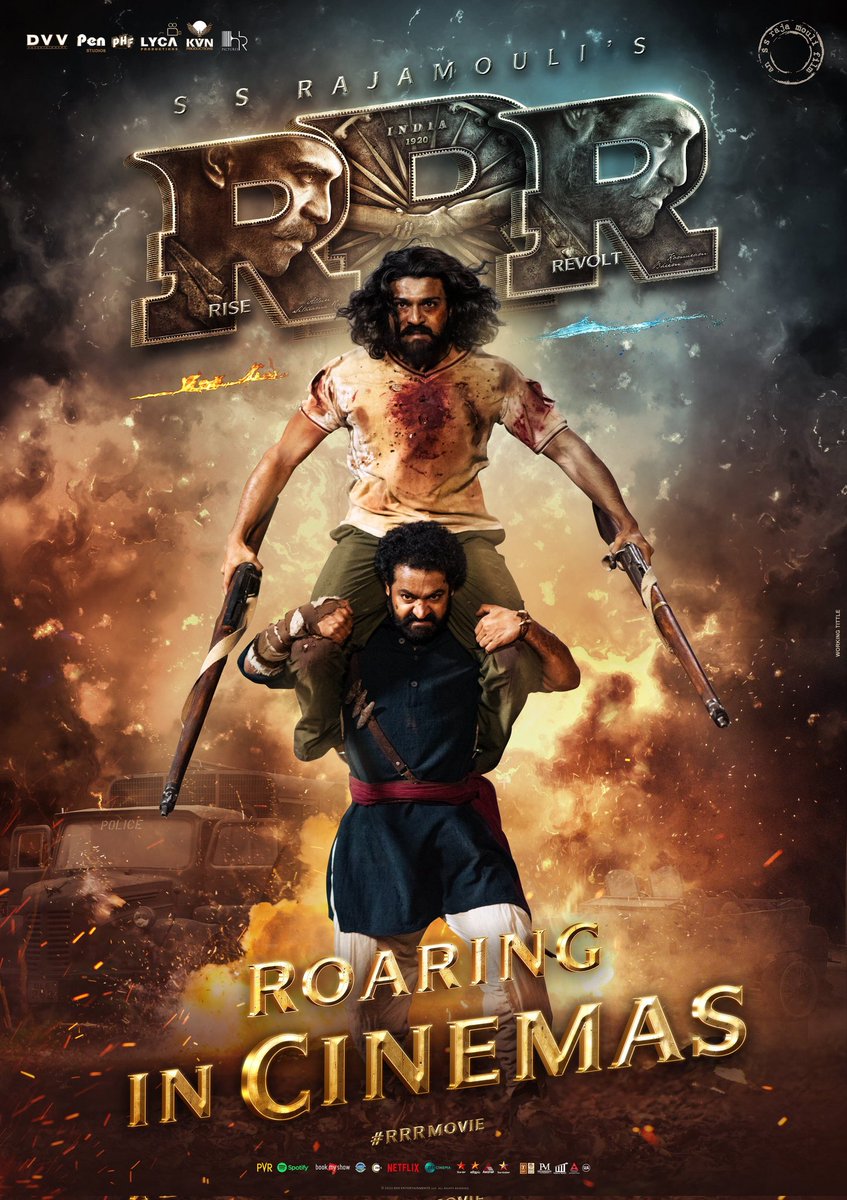 NikhilPoojary01's tweet photo. 721) RRR (4/5🌟)
Telugu (2022)
SS Rajamouli Delivers A Power Packed Action Entertainer Once Again, It's Made Only For Big Screen...Both Ram Charan and Jr. NTR gave excellent performance...@tarak9999 @ssrajamouli @AlwaysRamCharan
#RRRMovie #RRRreview
#RRR @ajaydevgn @aliaa08 https://t.co/pG7DzO1Bzp