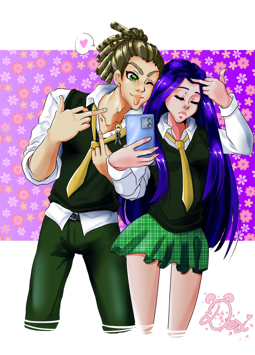 desiletitsnow's tweet photo. SURPRISE MOTHERFUCKER ! Here a little fanart for @Naxy_ah ! The protagonists of her webtoon Mizuki vs Natty : https://t.co/v9jBopK15k 
It's a great story, lot of humour and the characters are really sweet ! Go show her the love !! https://t.co/BgHhbcwexL