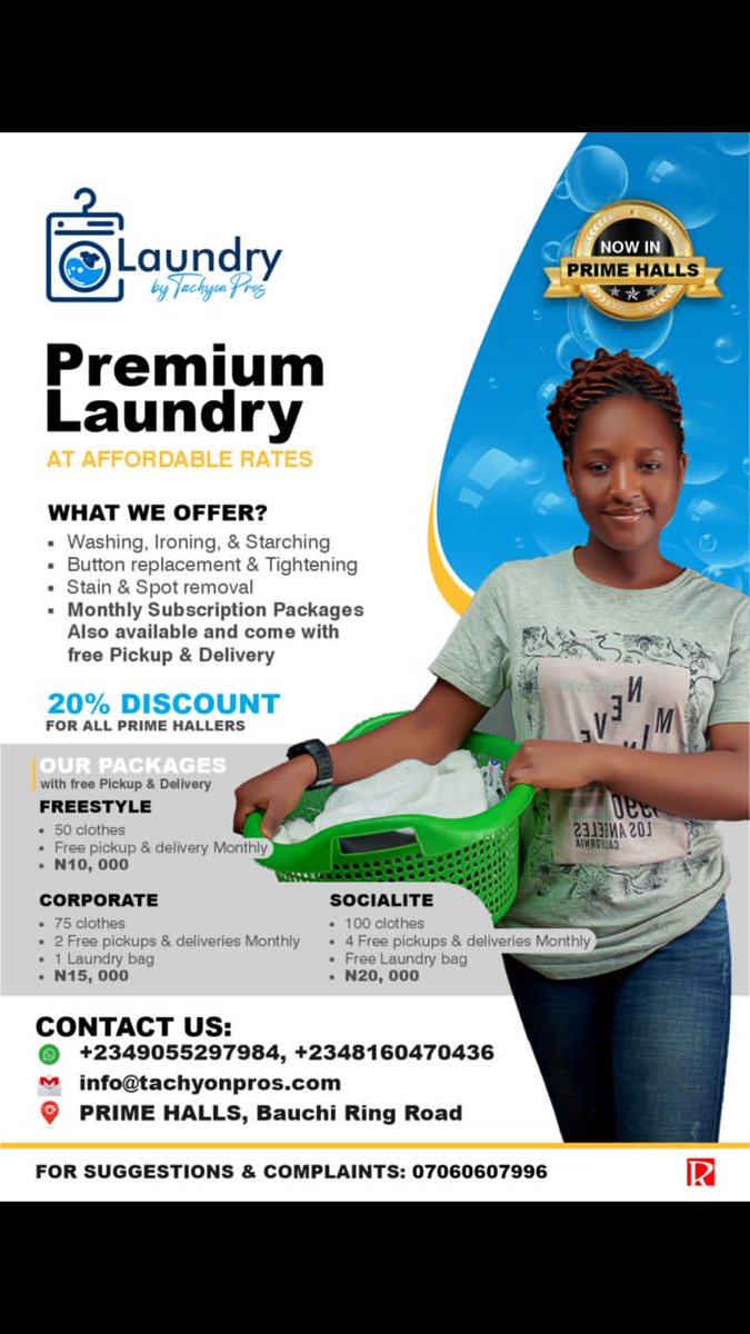 tiri_mafeng's tweet photo. This one that rain has refused to fall, boreholes and pumping machines are not working again.
Come and patronize this awsome laundry for Small money. Literally small money.
#smellcrisp #looksmart #lookclean #favouriteJoslaundryservice. https://t.co/WfdS7jWrVK