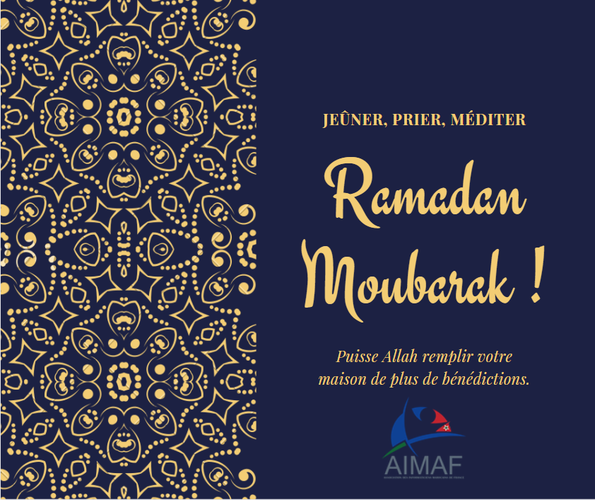 aimaf's tweet photo. @aimaf vous souhaite un excellent Ramadan, que ce mois sacré vous apporte la santé, la joie et la prospérité.
Ramadan Karim 🌙
#Ramadan 
#AIMAF https://t.co/O71Ntf6Fo2