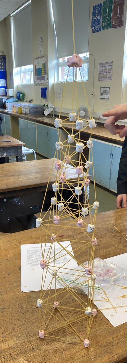 NatalieConlan's tweet photo. Last day of term Friday and year 9 made spaghetti towers period 5! @_CPAcademy_ 👷‍♂️👷‍♀️ https://t.co/pRtnexVU9o