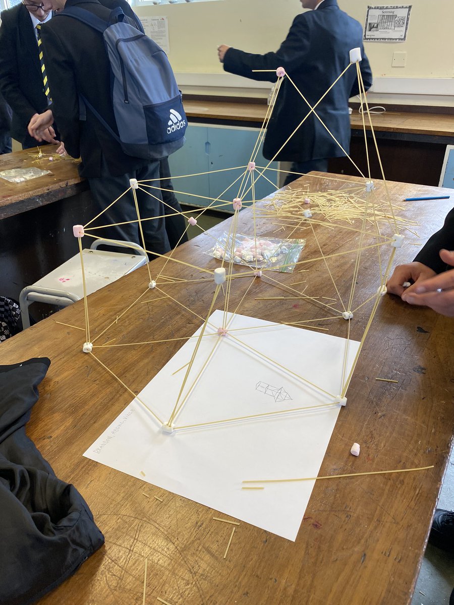 Last day of term Friday and year 9 made spaghetti towers period 5! <a href="/_CPAcademy_/">Colne Primet Academy</a> 👷‍♂️👷‍♀️