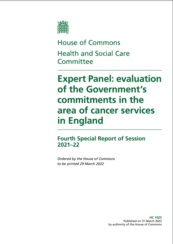 western4uk's tweet photo. Expert Panel: evaluation of the Government’s commitments in the area of cancer services in England: Fourth Special Report of Session 2021–22 – House of Commons Health and Social Care Committee
#greylit #greyliterature #nglc #oncology #Cancer
https://t.co/VZmPfs3Gtm https://t.co/t03aWPhdnN