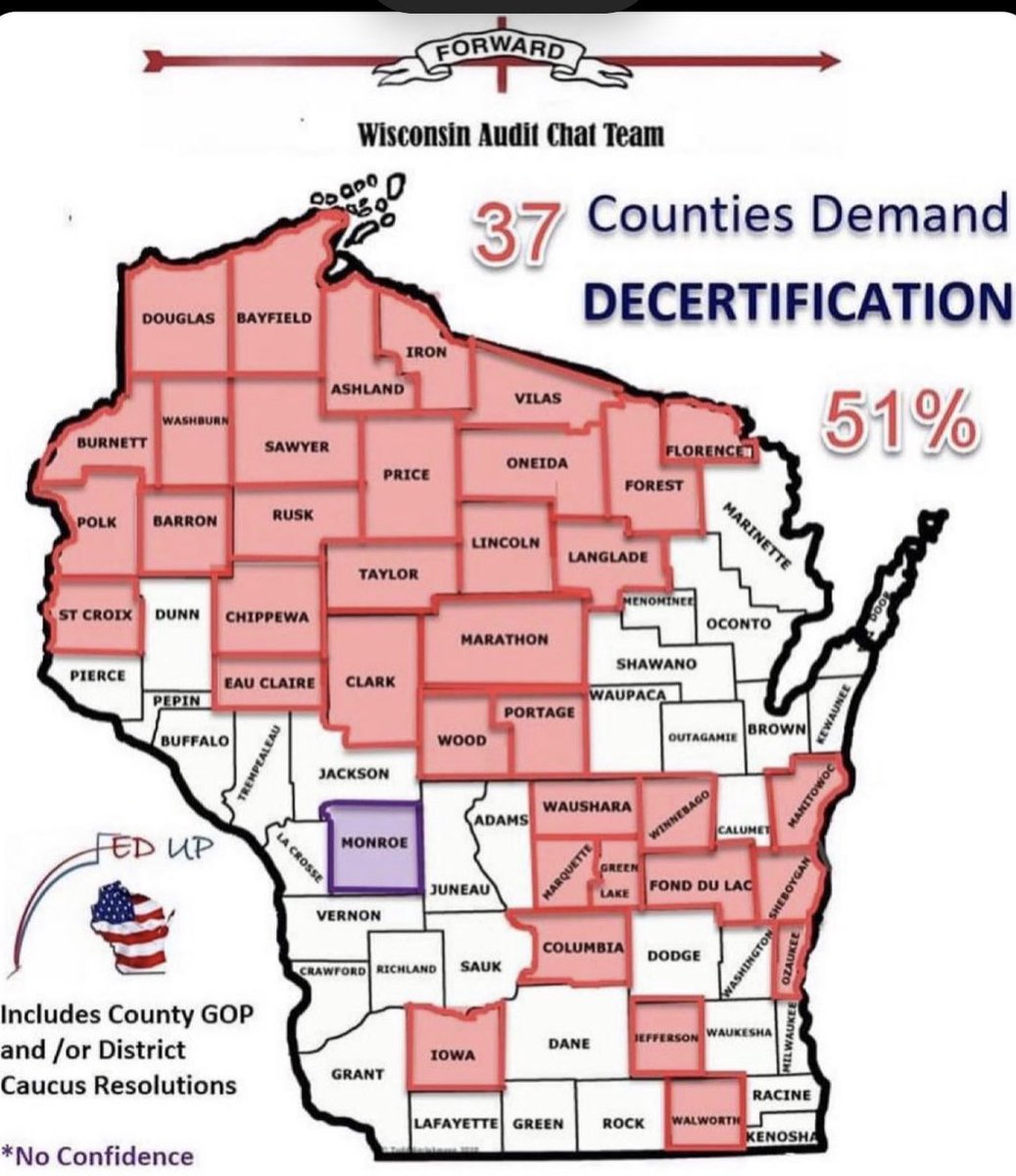 pamadkisson's tweet photo. Yay #Wisconsin Lead the way. #Decertify2020 #DecertifyWisconsin : 📣📣 💡👏👏. 🇺🇸 #StolenElection2020 💁🏻♀️ https://t.co/opzy6mBfE0