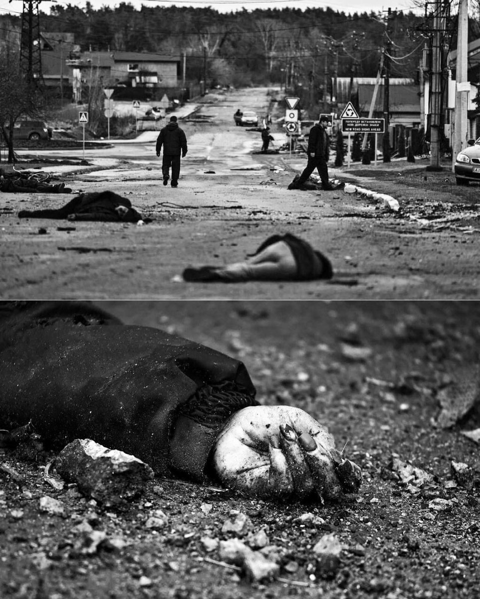 dynamokyiven's tweet photo. Bucha, Kyiv region, April 2022 // rushists killed Ukrainian civilians. It's genocide of Ukrainian nation! https://t.co/fwjEEQLpcl