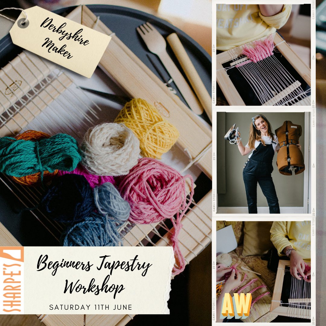SharpesMuseum's tweet photo. Join Abigail Wastie for this full day Beginners Tapestry Workshop on 11th June! Limited spaces available so book early to avoid disappointment.
https://t.co/Hk8ba0yKL0

#Tapestry #ArtistWorkshop #DerbyshireMaker #newskill #workshop #swadlincote #visitsouthderbyshire https://t.co/HMeFJN4vCv