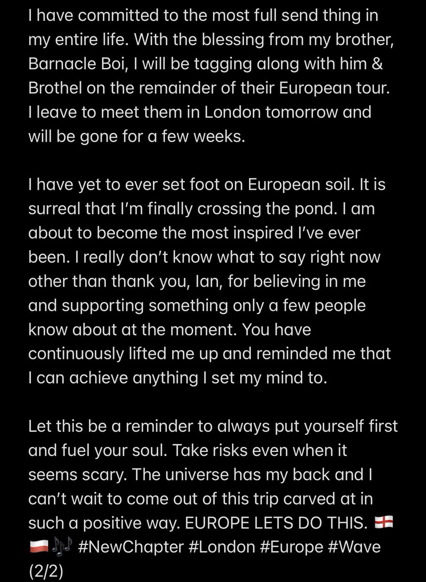 aeriimusic's tweet photo. I’m so thankful I’m here. Beyond excited for this next chapter in my journey. Life update below 👑🖤🎶 https://t.co/TGwxO8WXok