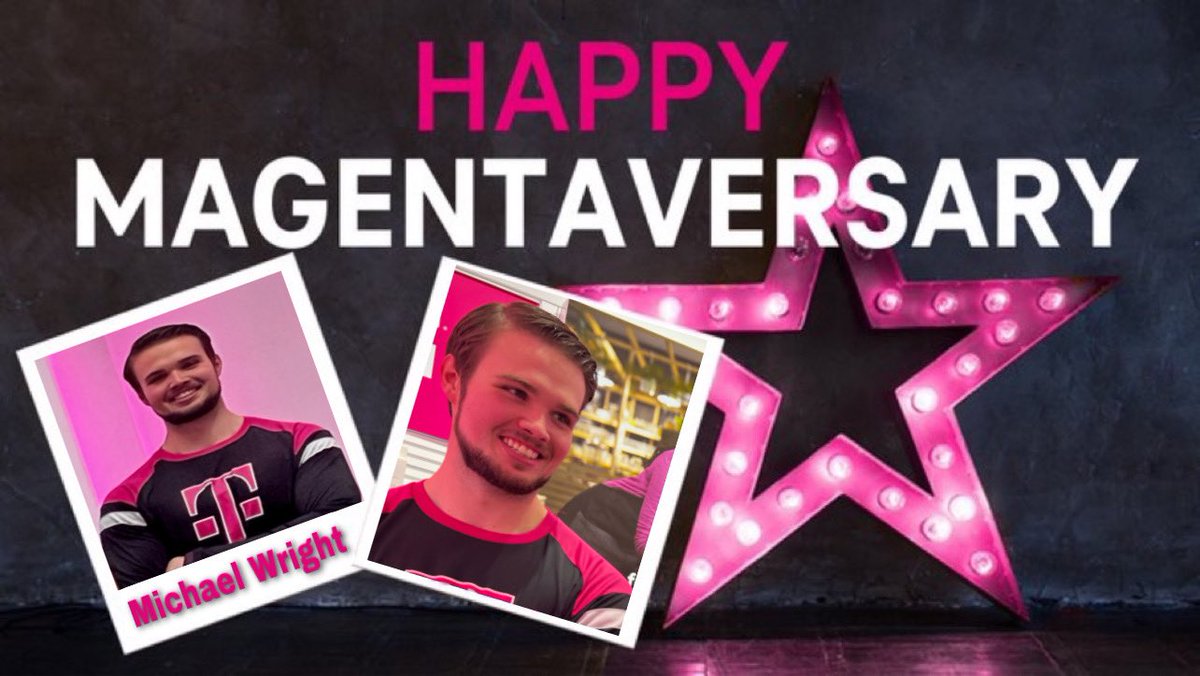Happy Magentaversary to this amazing leader! Congratulations on your 5th year milestone with T-Mobile Michael! <a href="/TMobile/">T-Mobile</a> #anniversary #5years #thankyou <a href="/tglover187/">Terrance Glover</a> <a href="/pastorius11/">Hockey mom x2</a> <a href="/nlittlefield22/">Nate Littlefield</a>
