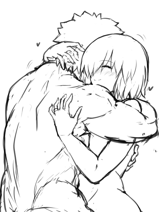 rkgk途中。ぐだマシュはぐは定期的に描きたい。 