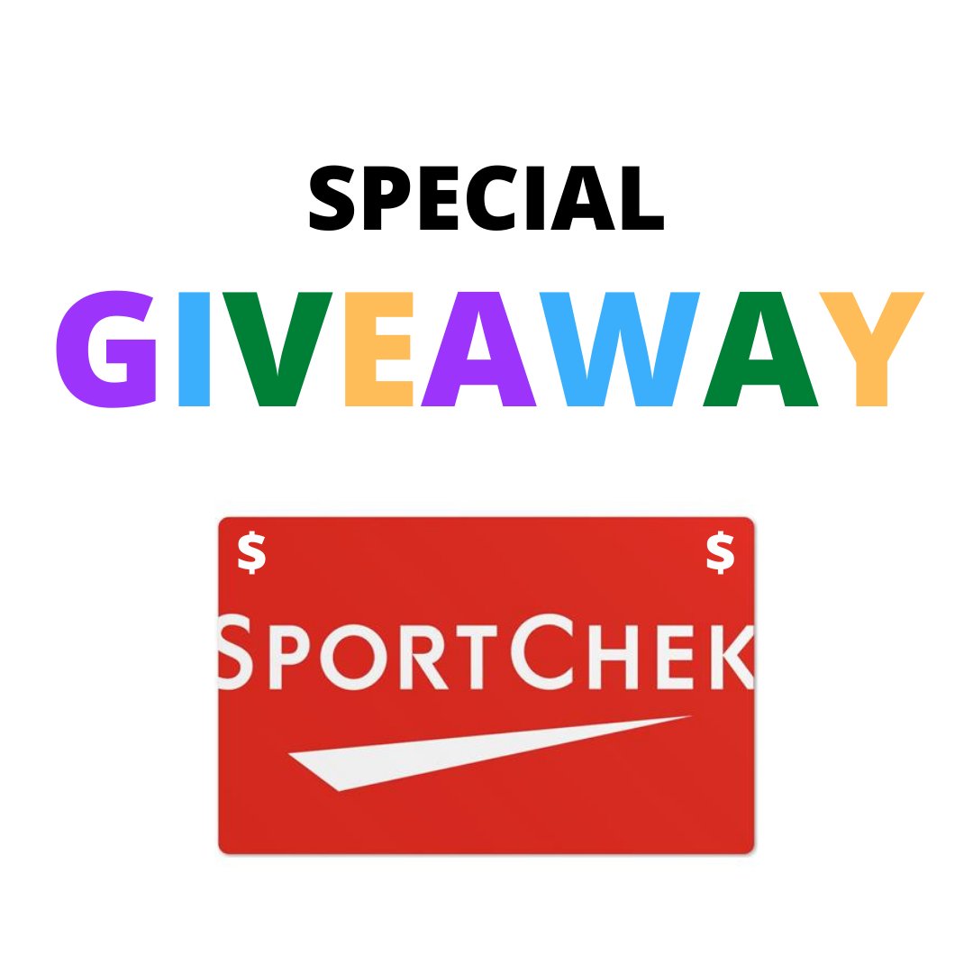 We are giving away $100 in Sport Chek gift cards as prizes, so don't miss out on the Hoops For All event!!!!!