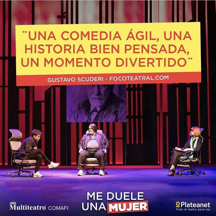 🤩 Despedí la semana a pura risa 
🌟HOY 20:00 HS🌟
#MeDueleUnaMujer con #NicoCabre <a href="/memefunes/">Mercedes Funes Actriz</a> y <a href="/carportaluppi/">Carlos Portaluppi 🇦🇷</a> en el Multiteatro 
Tickets plateanet.com/obra/23086?obr…