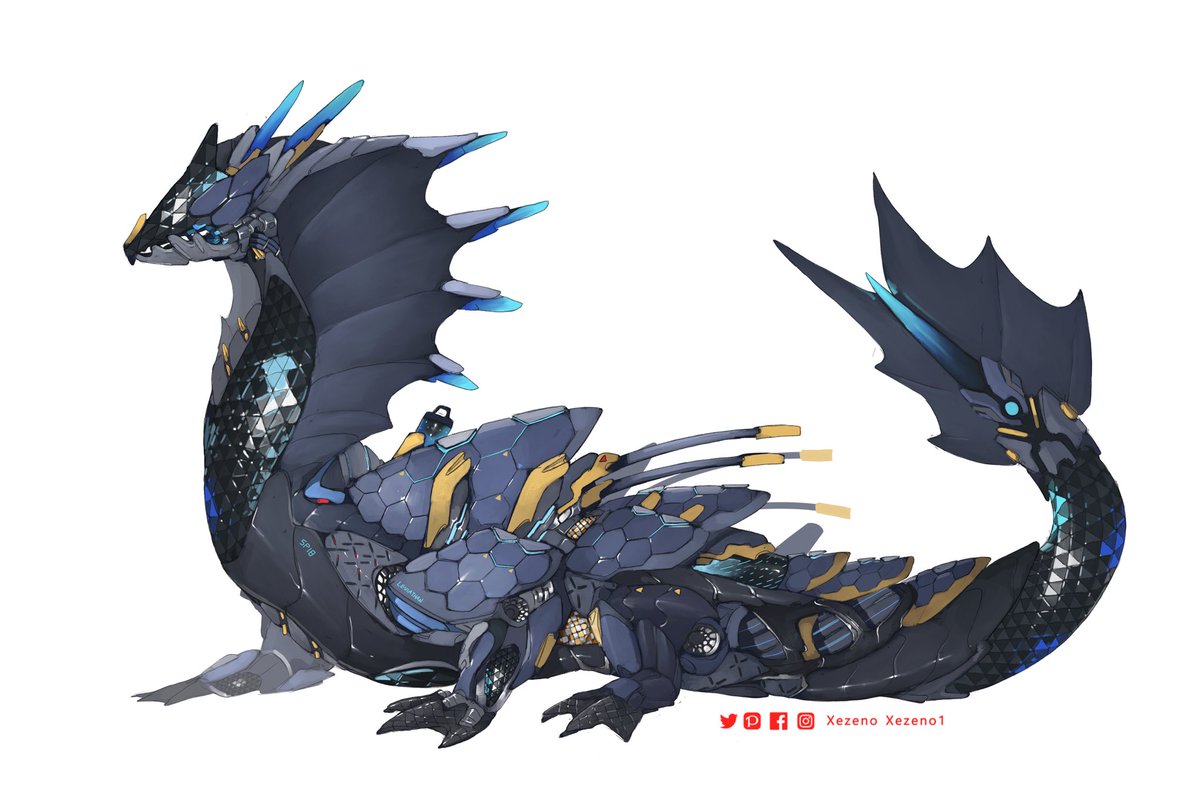 Xezeno1's tweet image. Mecha Abyssal Lagiacrus