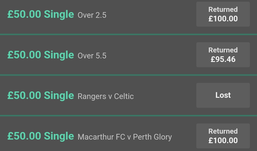 JBtipsterr's tweet photo. Decent day so far on VIP after a very average Saturday! 

5 U - 2.00 ✅️
5 U - 2.10 ❌️
5 U - 1.90 ✅️
4 U - 2.00 ✅️  

Join here (3 day free trial) https://t.co/GkimBtKgxD https://t.co/tg2kfYCm7F