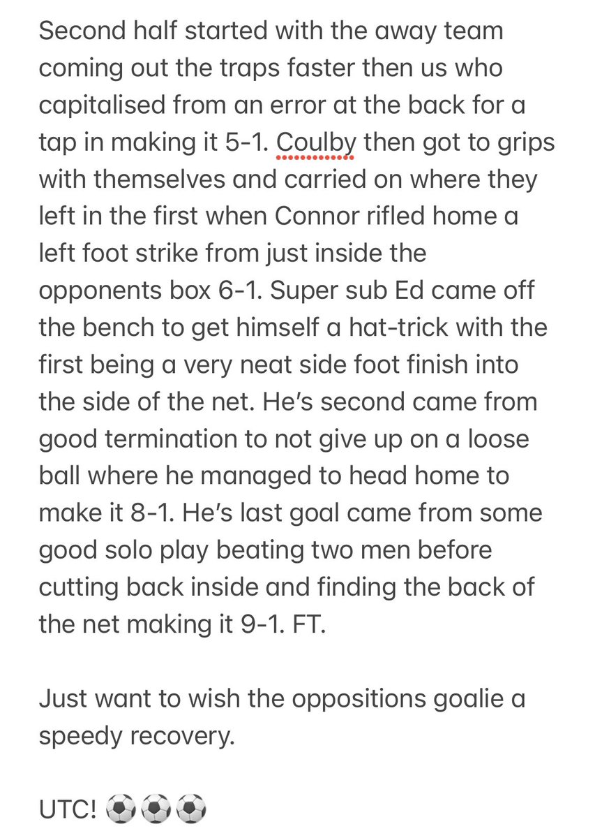 UTC! ⚽️⚽️⚽️