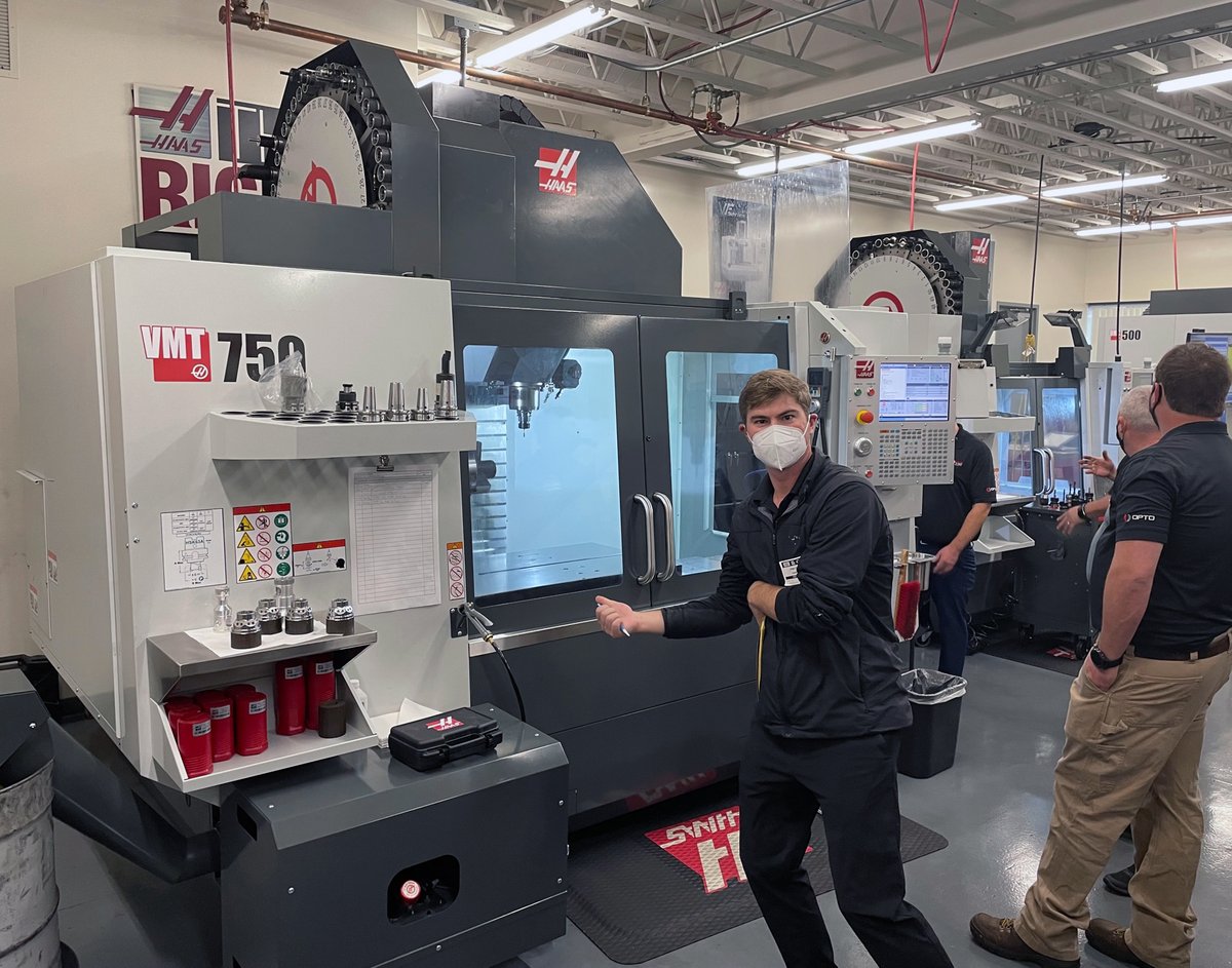 During this @Haas_automation Salesmen Training, 3 of our salesmen learned from factory representatives about new machines, tooling, technologies, etc. Speak with our representatives during our Legacy Open House. 

Register Here - hubs.la/Q0178lrH0