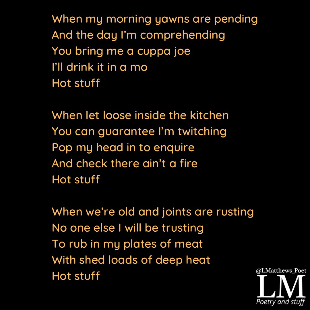 LMatthews_Poet's tweet photo. Hot Stuff

#poetry #poetrycommunity
#poetstwitter https://t.co/7TMJkpAIl4