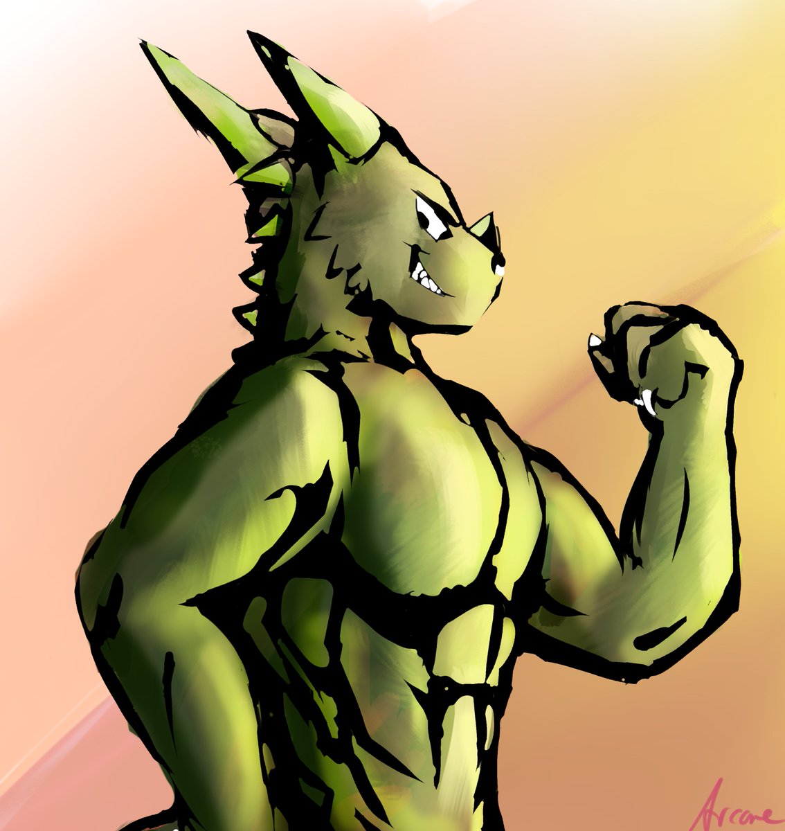 Arcan3SFW's tweet photo. Just a flexing dragon.
Nothing to see here...

Alt. version on my NSFW account @_Arcan3_ 

#furryart #bara #dragon https://t.co/pSC9aBMimC