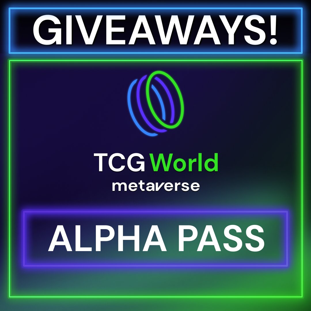 It's Sunday, you know what that means? 😜Sunday Funday #NFTGiveaway time! 🥳

This week you could win yourself a #TCGWorldAlpha Pass &amp; a Silver Plot in the #Metaverse 

Head on over to your Reddit page to find out more &amp; to enter 👇
reddit.com/r/TcgCoin/

#TCGWorld #TCG #TCG2