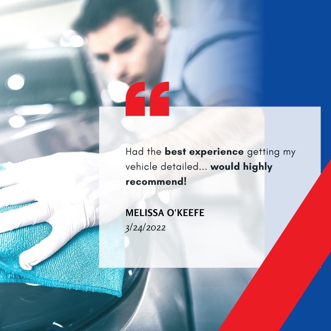 macphersonauto's tweet image. ⭐⭐⭐⭐⭐
"Had the best experience getting my vehicle detailed! The team at MacPhersons were able to get me in next day and Jason did an amazing job! It looks better than the first day I drove it off the lot :) would highly recommend!"

Melissa O'Keefe
3/24/2022
