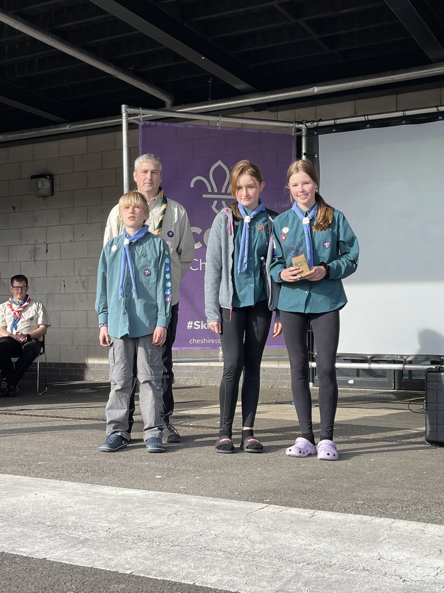 Congratulations to Cheshire Borders Pathfinder Plus winners team 327 from St Andrews (Meols) #cheshirehike