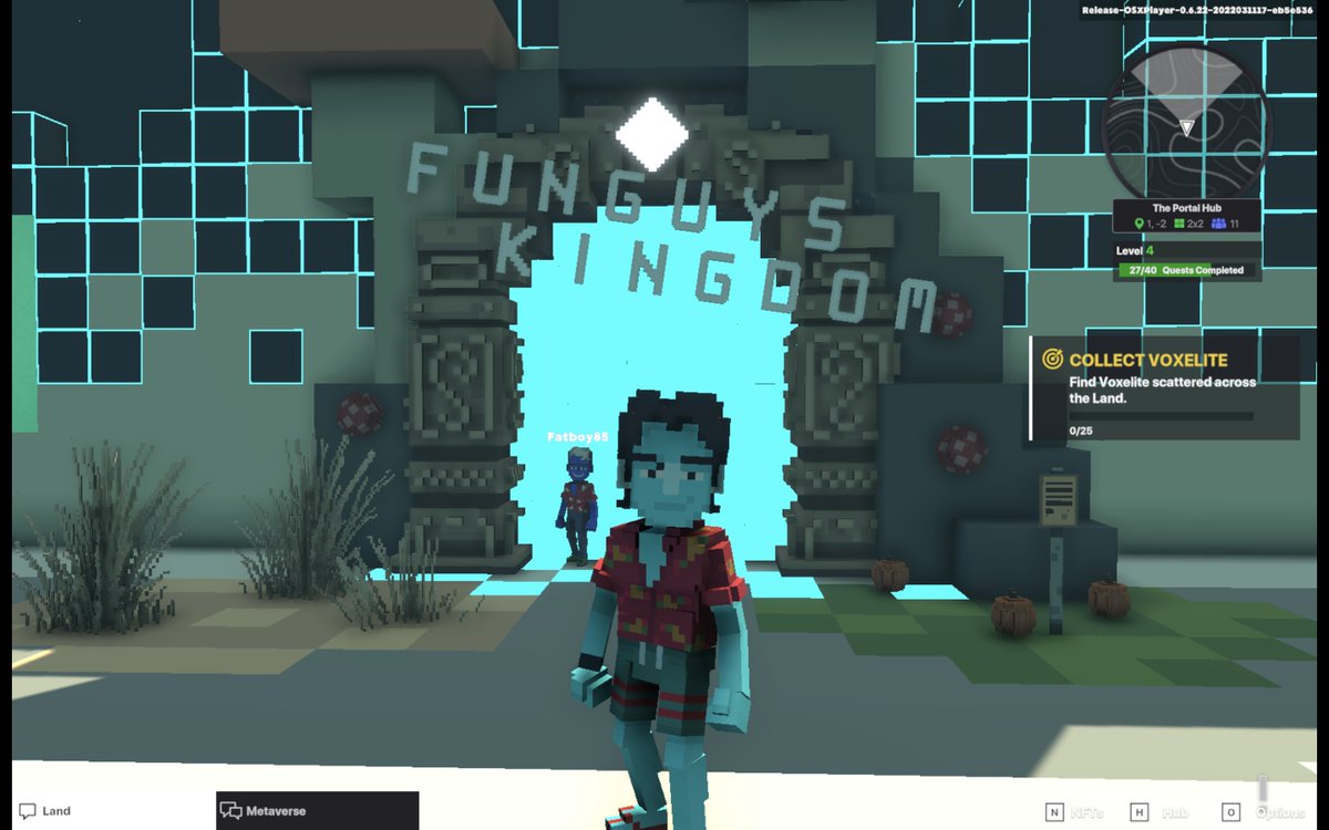 FunkyVoxel's tweet photo. Fun in the @FunguyFamily #Metaverse experience ๐
@TheSandboxGame๐น๏ธ
#NFT #NFTCommunity #PlayToEarn #P2E #P2EGame #nftart #Web3 #voxels #AplhaPass2 #AlphaSeason2 https://t.co/oNZbd9X1V4