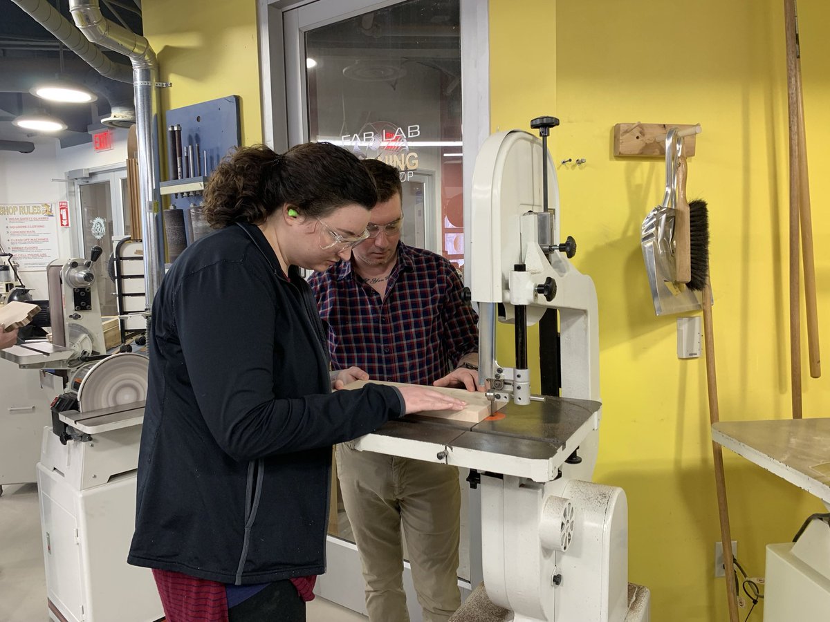 This Saturday, several of our staff spent time @NorthamptonComm FAB Lab learning about woodworking and laser engraving! Thank you to <a href="/PAECT/">PAECT</a> for this opportunity to develop new skills while connecting with other educators from around the state. #nicematters