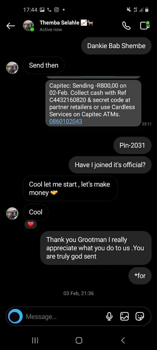 KvngKingKxng's tweet photo. Account management and investments through Xo Grootman are scams. Seek knowledge when it comes to money. Measures against him will be taken if more people come forward and unite with us
#Umndeni #ThembaBroly𓃵 #GrooveWithMpho #BBMzanzi #Gash1𓃵  #BigBrotherMzansi #Bitcoin https://t.co/dnl1FE21NS